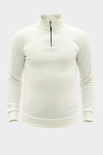 THE MILAN HALF-ZIP PULLOVER – OFF-WHITE