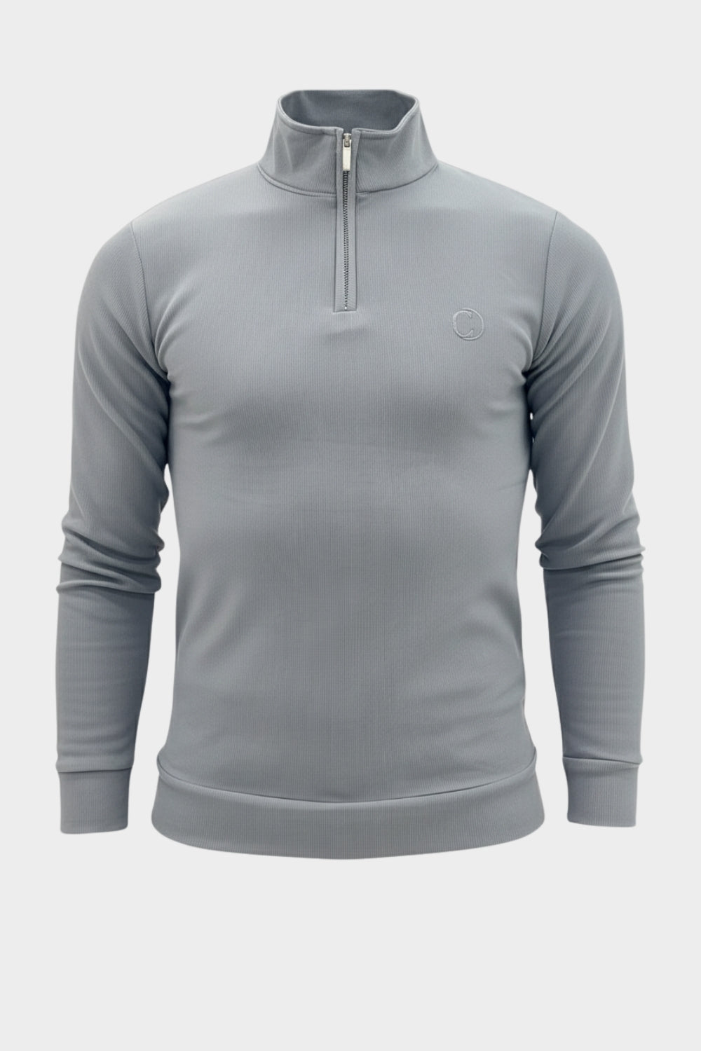 THE MILAN HALF-ZIP PULLOVER – DARK GRAY