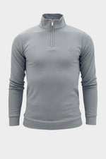 THE MILAN HALF-ZIP PULLOVER – DARK GRAY