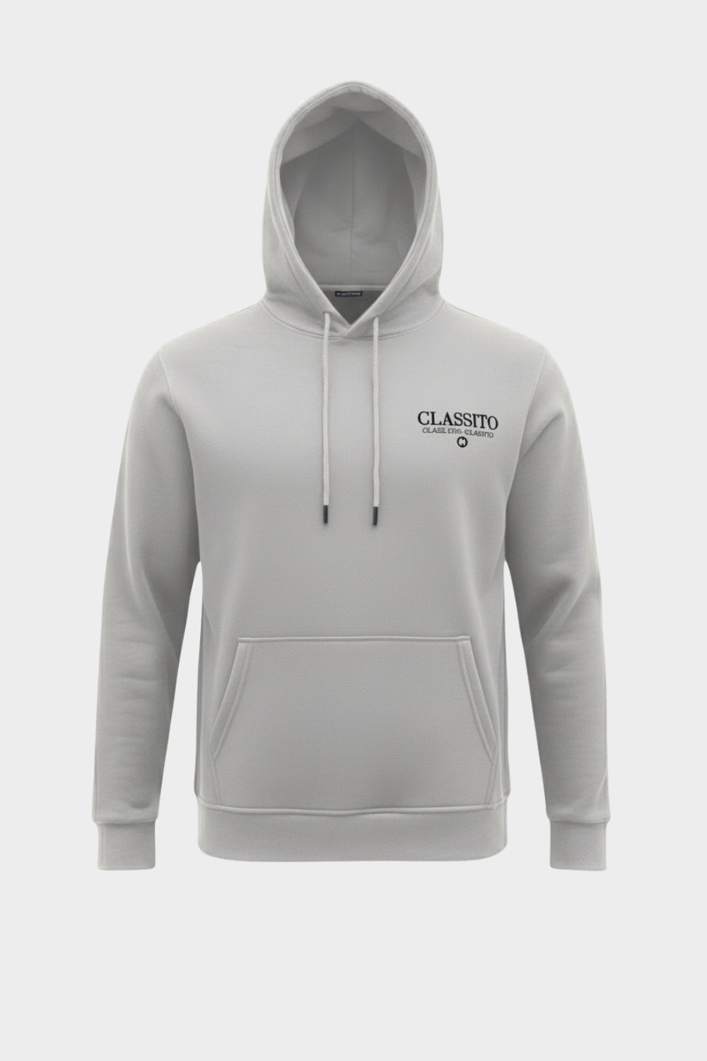 ELITE ELEGANCE OVERSIZED HOODIE LIGHT GRAY