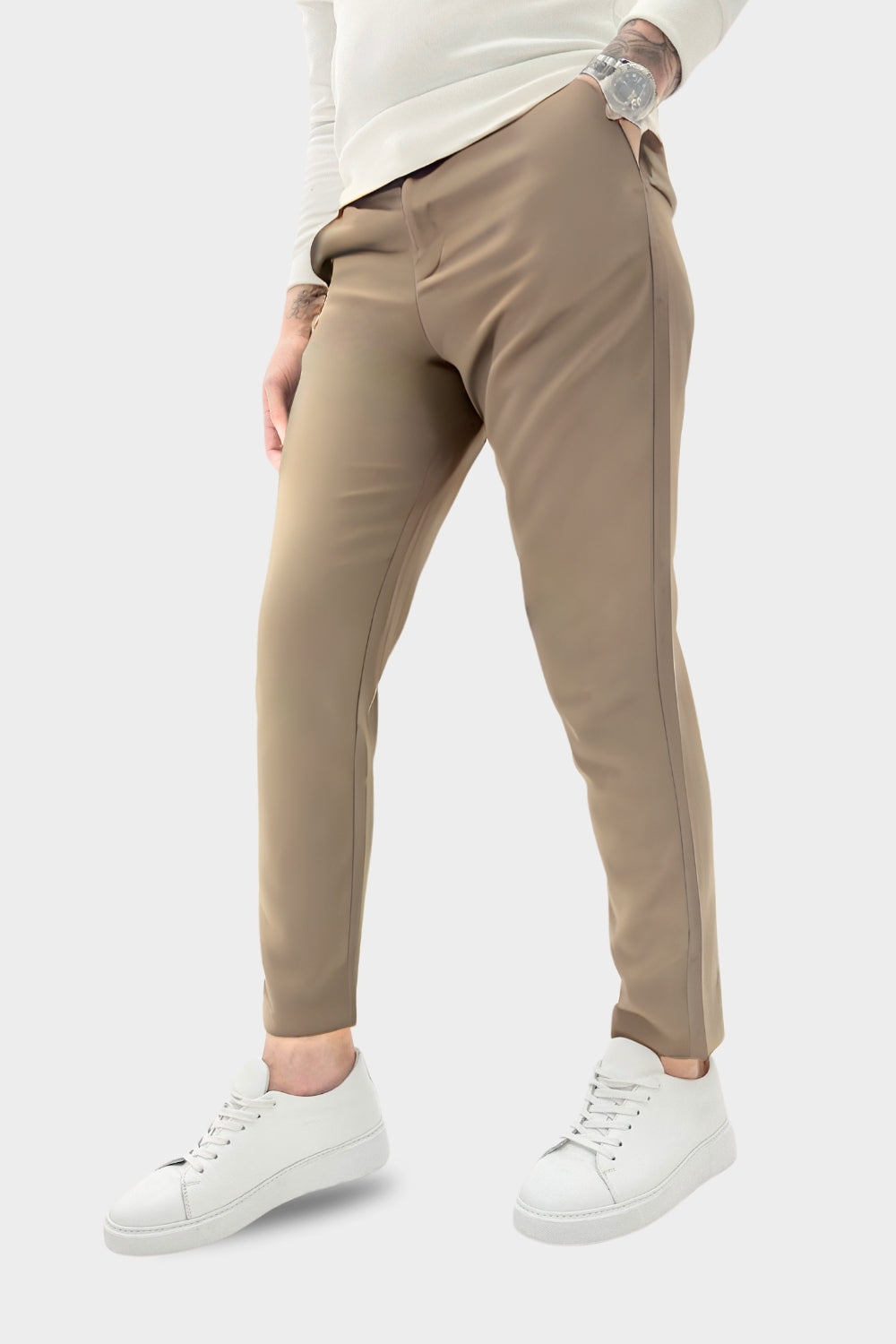 BELMONT FORMAL TROUSERS CREAM BEIGE