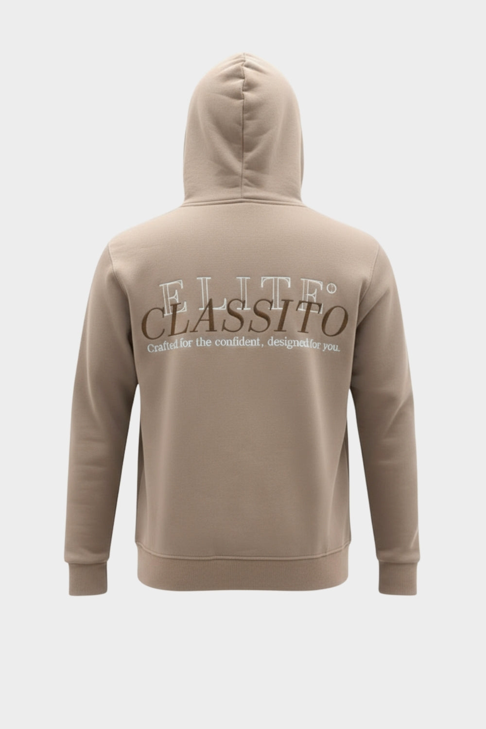 ELITE ELEGANCE OVERSIZED HOODIE BEIGE