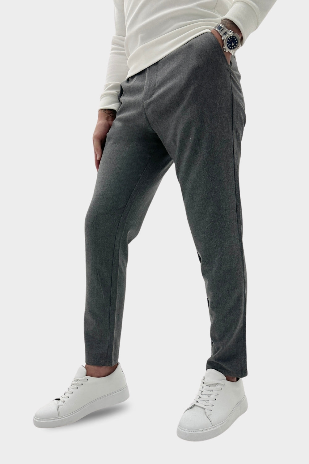 BELMONT FORMAL TROUSERS DARK GRAY