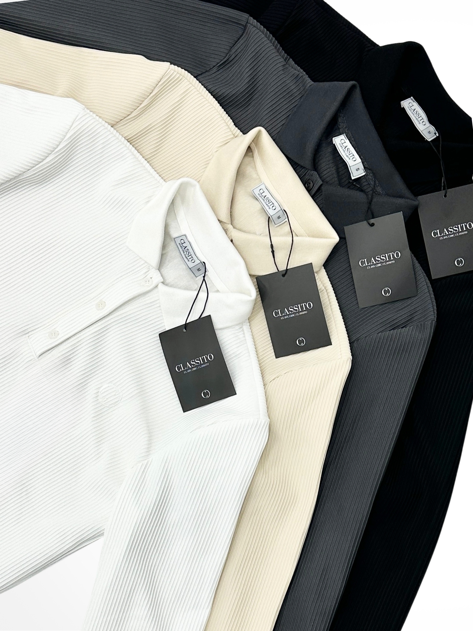 THE RIBBED LONGSLEEVE POLO